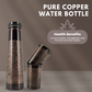 Engraved Antique Copper Water Bottle Set – 3 Pc Gift
