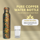 Mandala Art Copper Water Bottle – Ayurvedic Hydration - Vanika Store