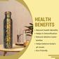 Mandala Art Copper Water Bottle – Ayurvedic Hydration - Vanika Store