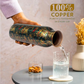 Mandala Art Copper Water Bottle – Ayurvedic Hydration - Vanika Store