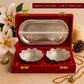 German Silver Bowl Set with Tray in Velvet Box