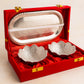 Vanika German Silver Bowl Set with Tray in Velvet Box