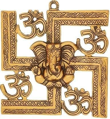 Ganesha/Ganpati On Om Swastik Symbol