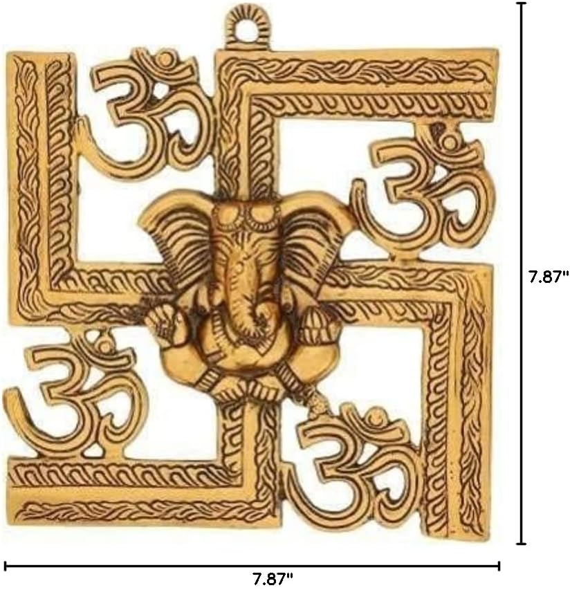 Ganesha/Ganpati On Om Swastik Symbol