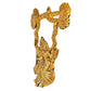 Radha Krishna Jhula Wall Hanging – Brass Finish Décor - Vanika Store