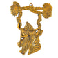 Radha Krishna Jhula Wall Hanging – Brass Finish Décor - Vanika Store
