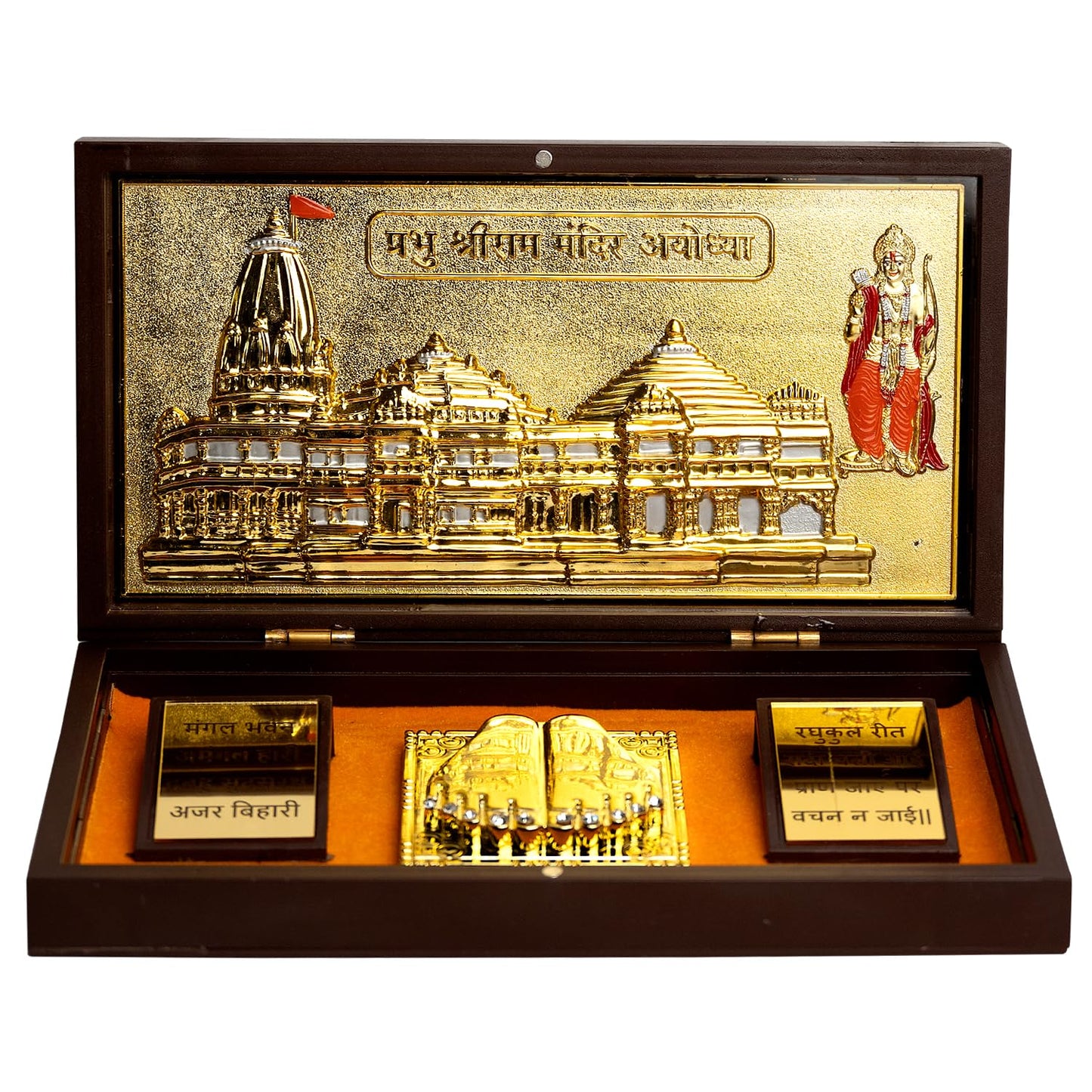 Gold Plated Shree Ram Janambhumi ayodhya Temple Charan Paduka