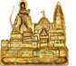 Ram Temple Architecture Wall Hanging Sculpture – Exquisite Handcrafted Design - Vanika Store
