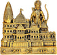 Ram Temple Architecture Wall Hanging Sculpture – Exquisite Handcrafted Design - Vanika Store