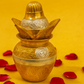 Handcrafted Brass Kalash with Coconut & Leaf Motif – Traditional Pooja Decor - Vanika Store