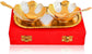 Silver And Gold Plated Bowl Set