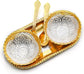 Gold and Silver Plated Bowl Set