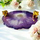 Handcrafted Resin Geode Serving Tray – Luxury Epoxy Home Décor