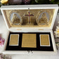 Gold-Plated Sacred Blessings Box | Peace, Love & Faith Keepsake | Religious Home Décor Gift Set