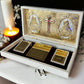 Gold-Plated Sacred Blessings Box | Peace, Love & Faith Keepsake | Religious Home Décor Gift Set