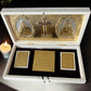 Gold-Plated Sacred Blessings Box | Peace, Love & Faith Keepsake | Religious Home Décor Gift Set
