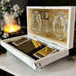 Gold-Plated Sacred Blessings Box | Peace, Love & Faith Keepsake | Religious Home Décor Gift Set