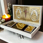 Gold-Plated Sacred Blessings Box | Peace, Love & Faith Keepsake | Religious Home Décor Gift Set