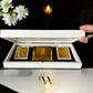 Gold-Plated Sacred Blessings Box | Peace, Love & Faith Keepsake | Religious Home Décor Gift Set