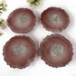 Handmade Floral Resin Coaster Set (4 pcs) – Luxury Agate-Style Drink Coasters | Gift for Her | Home Decor