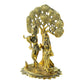 Radha Krishna Idol Under Tree – Antique Gold Finish Decorative Showpiece - Vanika Store