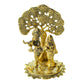 Radha Krishna Idol Under Tree – Antique Gold Finish Decorative Showpiece - Vanika Store