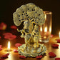 Radha Krishna Idol Under Tree – Antique Gold Finish Decorative Showpiece - Vanika Store