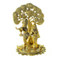Radha Krishna Idol Under Tree – Antique Gold Finish Decorative Showpiece - Vanika Store