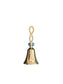 Brass Pooja Bell with Decorative Loop Handle & Crystal Accent – Spiritual Aarti Ghanti for Home Temple - Vanika Store