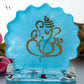Handmade Ganesha Resin Coaster with Stand & Tealight Holder – Decorative Gift Set for Home & Festive Décor Vanika Creations