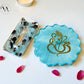 Handmade Ganesha Resin Coaster with Stand & Tealight Holder – Decorative Gift Set for Home & Festive Décor Vanika Creations