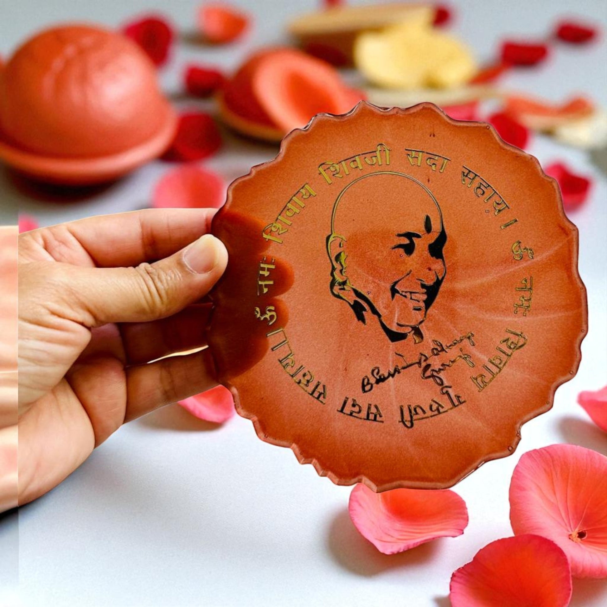 Handmade Resin Coasters – Guru Nanak Dev Ji & Shukrana Guru Ji Design Vanika Creations