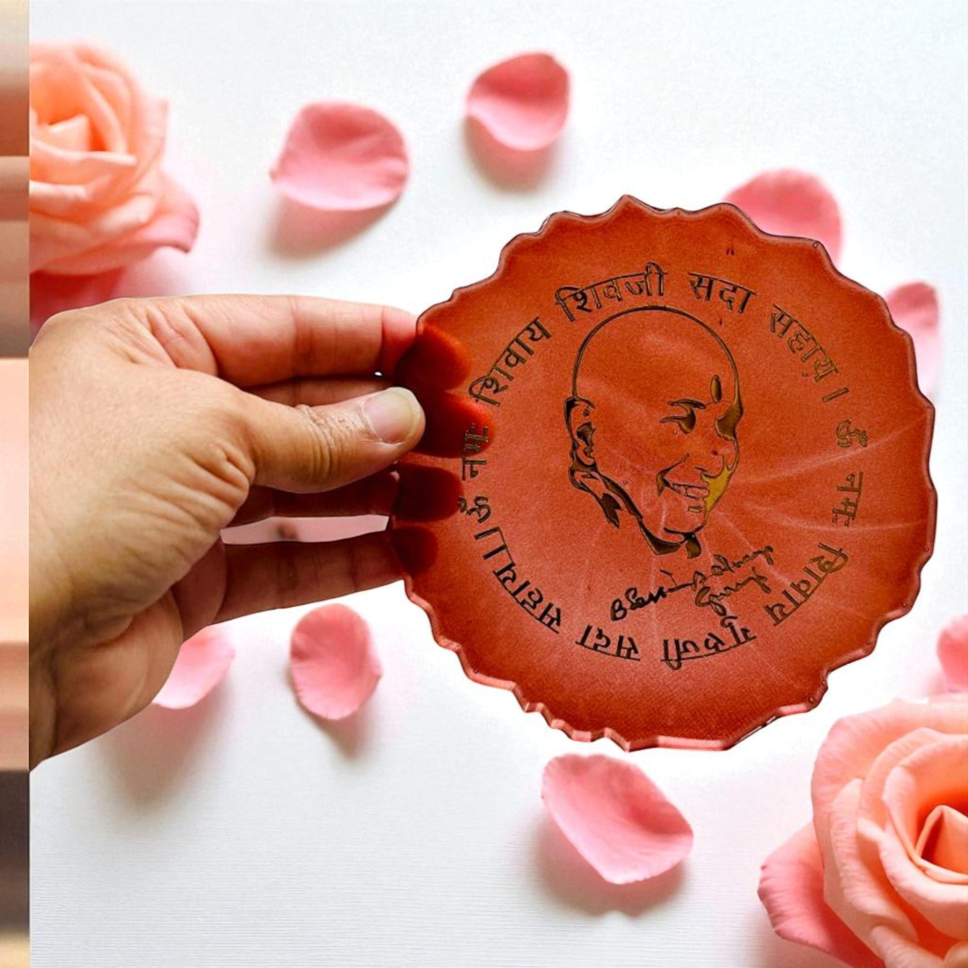 Handmade Resin Coasters – Guru Nanak Dev Ji & Shukrana Guru Ji Design Vanika Creations