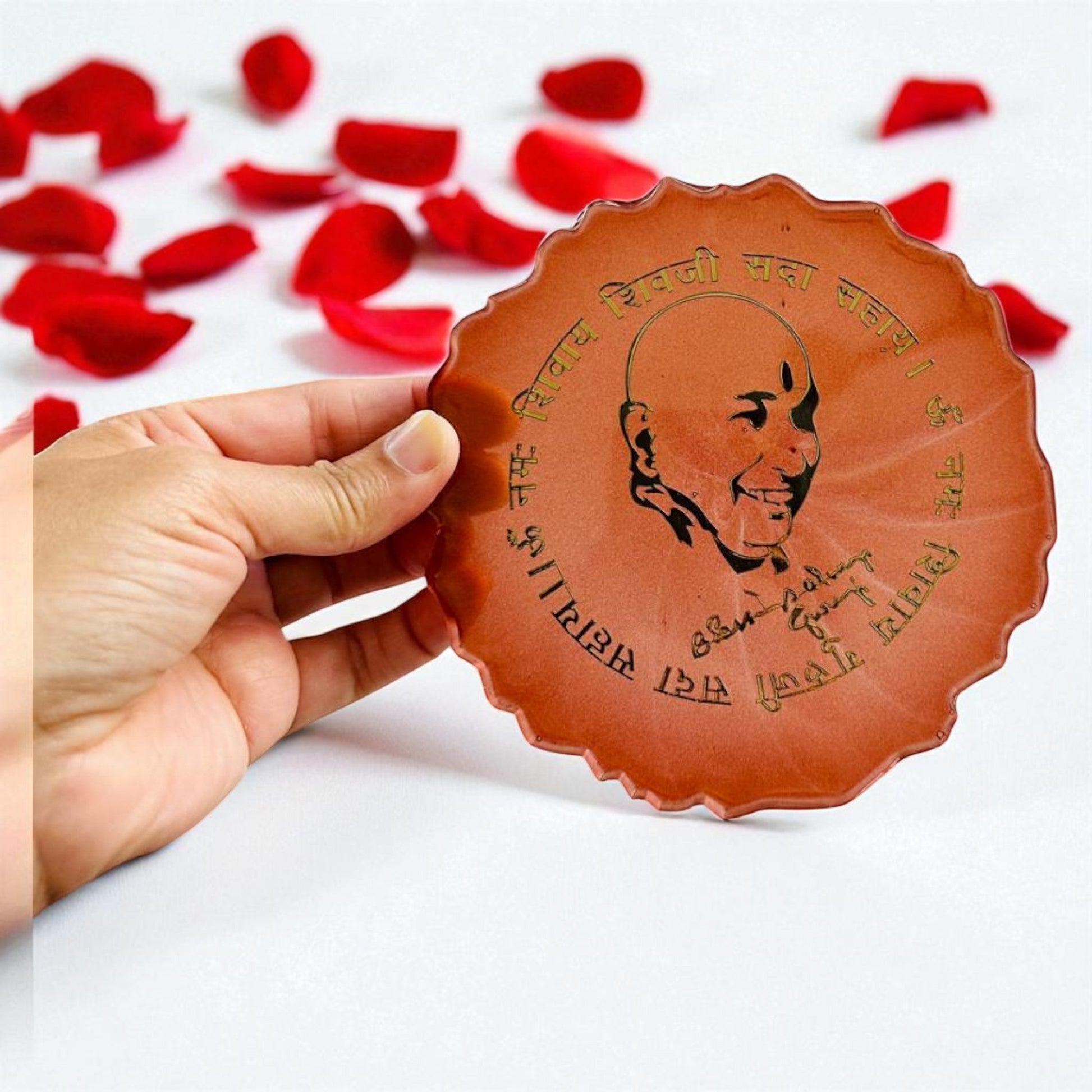 Handmade Resin Coasters – Guru Nanak Dev Ji & Shukrana Guru Ji Design Vanika Creations