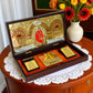 Sai Baba Charan Paduka 24K Gold & Silver Plated Gift Set - Vanika Store