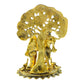 Radha Krishna Idol Under Tree – Antique Gold Finish Decorative Showpiece - Vanika Store