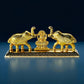 Lakshmi Haldi Kumkum Holder with Elephants – Gold-Plated Decorative Storage Box for Pooja & Gifting - Vanika Store
