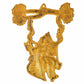 Radha Krishna Jhula Wall Hanging – Brass Finish Décor - Vanika Store